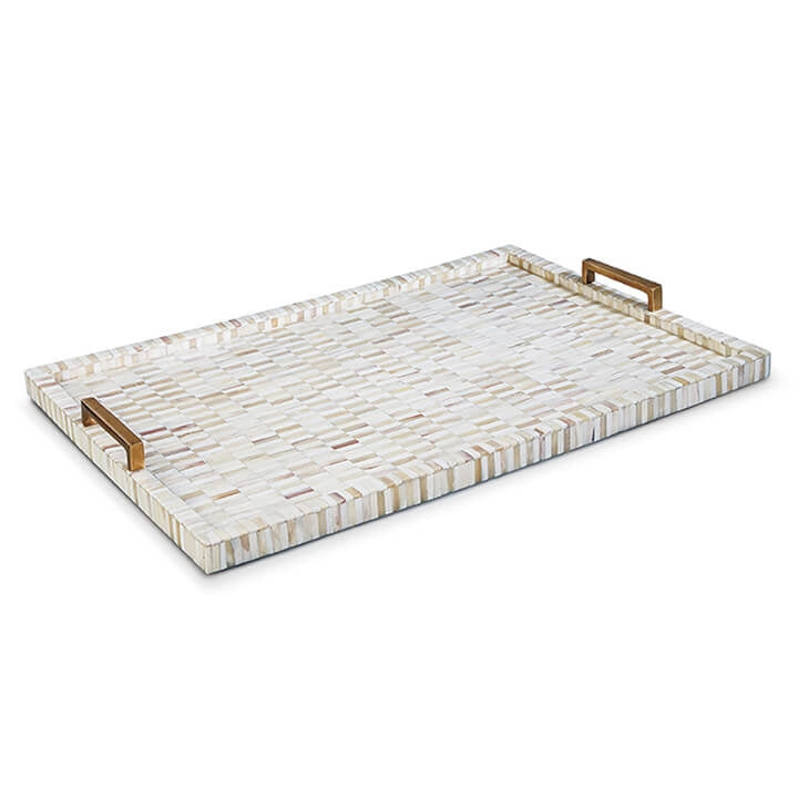 Multi-Tone Bone & Brass Tray
