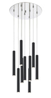 Forest 9 Light Island/Billiard in Chrome Finish