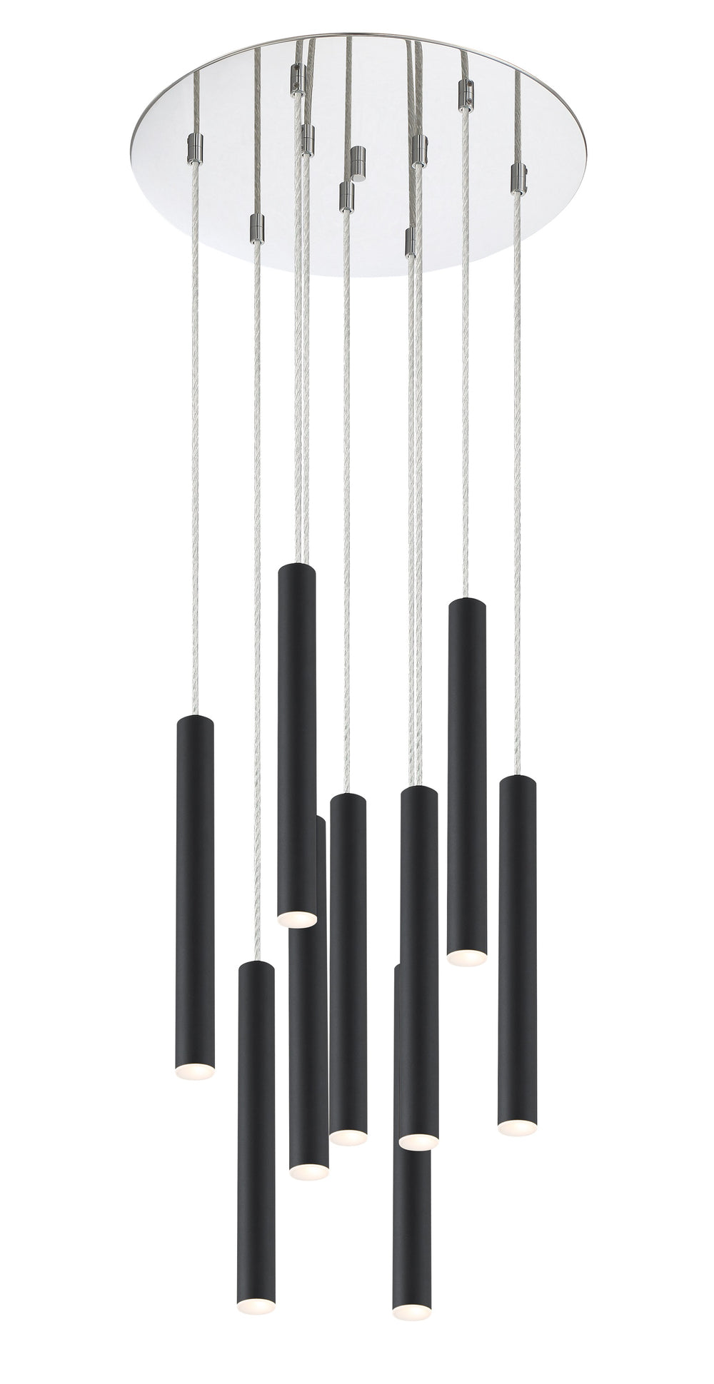Forest 9 Light Island/Billiard in Chrome Finish