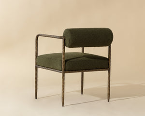 AJANI DINING ARMCHAIR - COPENHAGEN OLIVE