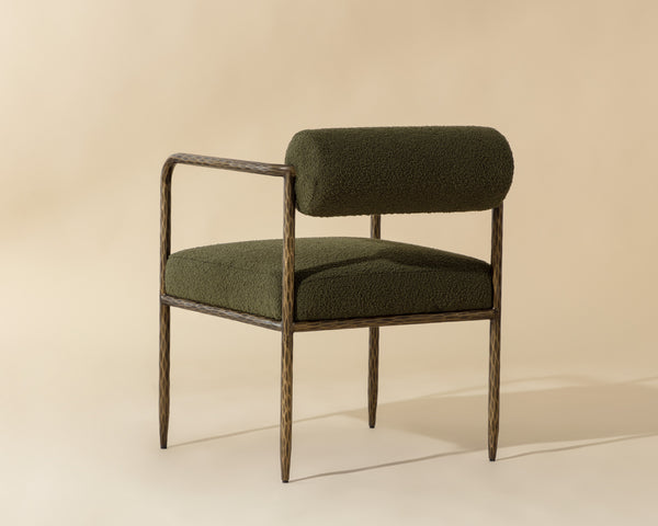 AJANI DINING ARMCHAIR - COPENHAGEN OLIVE