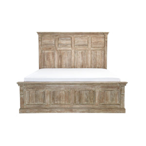Adelaide Solid Wood Bed - Natural Cream Wash, Eastern King