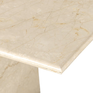 Arum Dining Table In Cream Marble