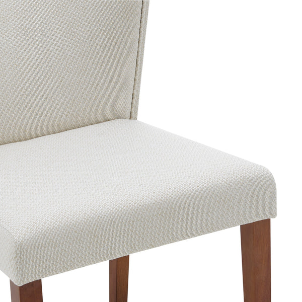 Albie Fabric Dining Side Chair In Cardiff Cream (Set of 2)