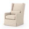 Swivel Wing Chair In Jette Linen
