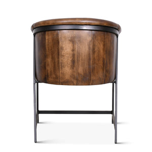 Essex 22" Leather Armchair, Antique Whiskey