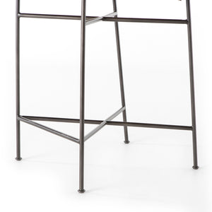 Wharton Stool In Distressed Brown In Counter