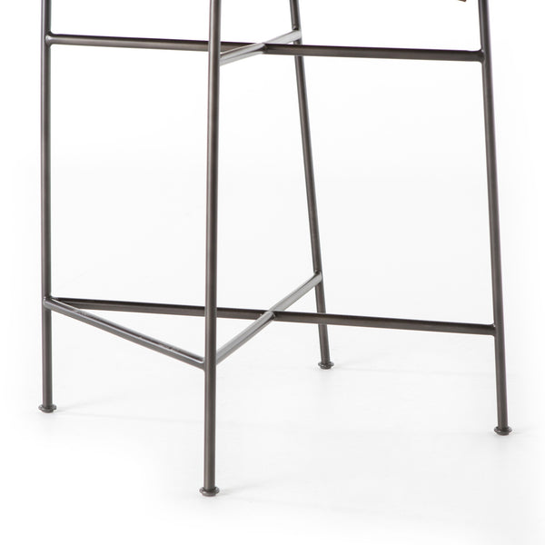 Wharton Stool In Distressed Brown In Counter