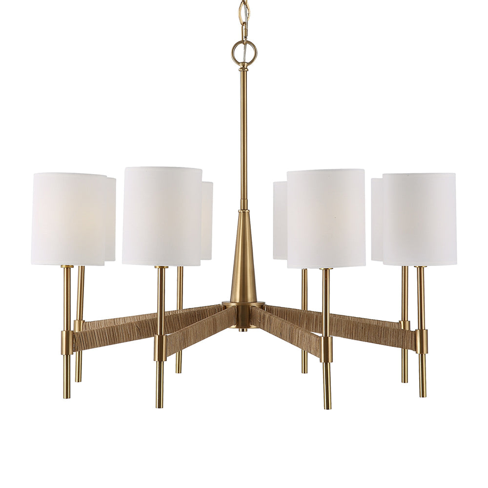Lautoka Rattan 8 Light Chandelier