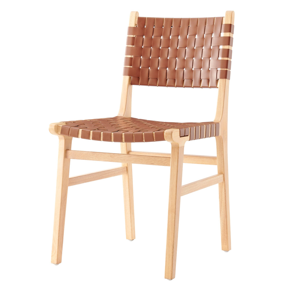 Marco PU Dining Side Chair, Ochre Brown