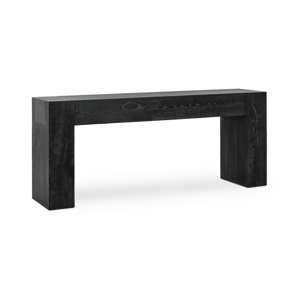 Bristol Solid Wood Rectangle Console Table - Aged Black