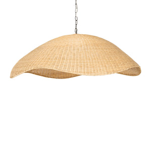 Overscale Woven Rattan Pendant In Natural