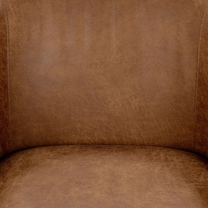 Halstead Upholstered Dining Chair - Cognac Leather