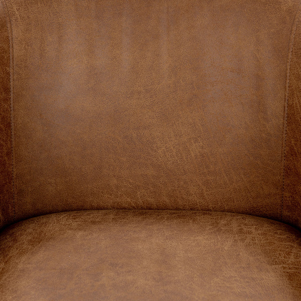 Halstead Upholstered Dining Chair - Cognac Leather