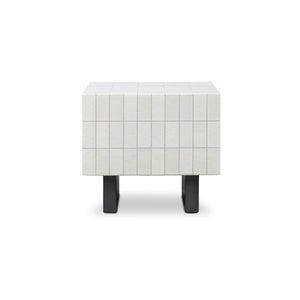 Moe's Farren Outdoor Side Table in Cream Concrete