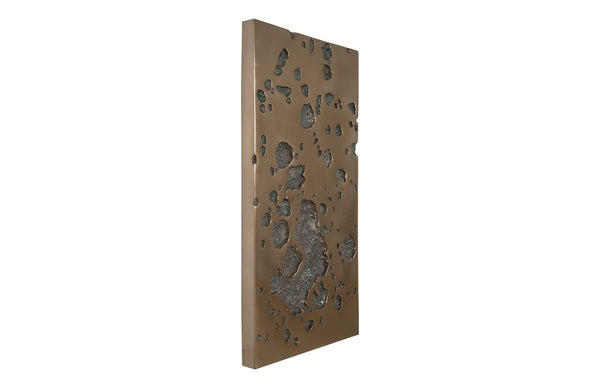 Splotch Wall Art, Rectangle, Bronze Finish