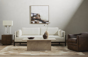 Cuit Table Lamp In Matte White Ceramic