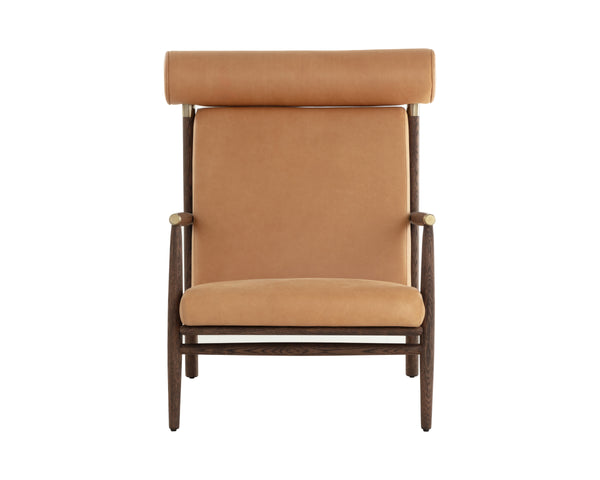 BIKO LOUNGE CHAIR - SAHARA CAMEL LEATHER