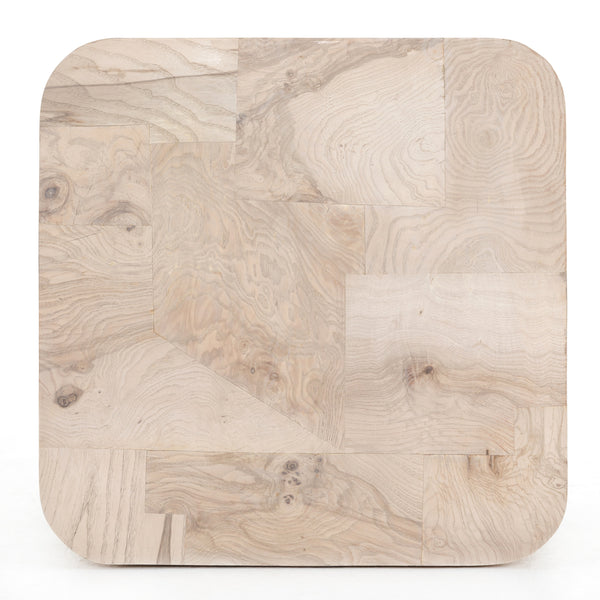 Blanco End Table In Bleached Burl
