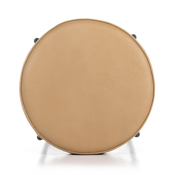 Nocona Stool In Tan Leather In Counter