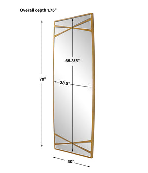 Gentry Oversized Gold Mirror