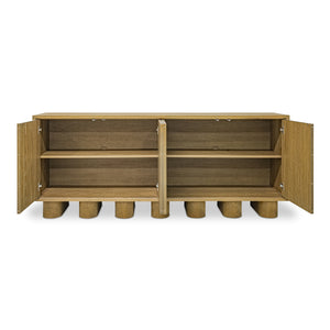 Marcelle Sideboard White with Chunky Legs