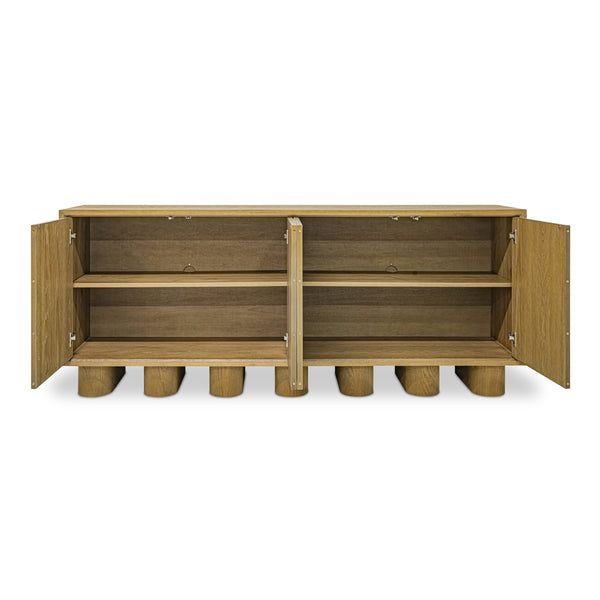 Marcelle Sideboard White with Chunky Legs