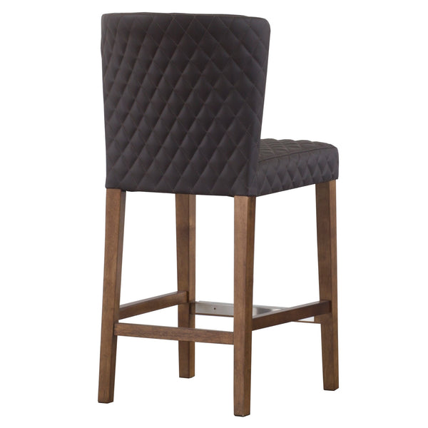 Albie Diamond Stitching Counter Stool In Danburry Gray