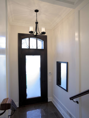 Willow 3 Light Chandelier in Matte Black Finish