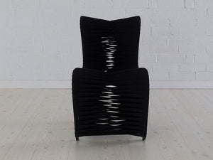 Seat Belt Dining Chair, Black/Black