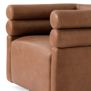 Evie Swivel Chair In Palermo Cognac
