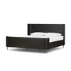 Fletcher King Bed - Distressed Black Oak