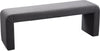 Dale Bench In Grey Velvet