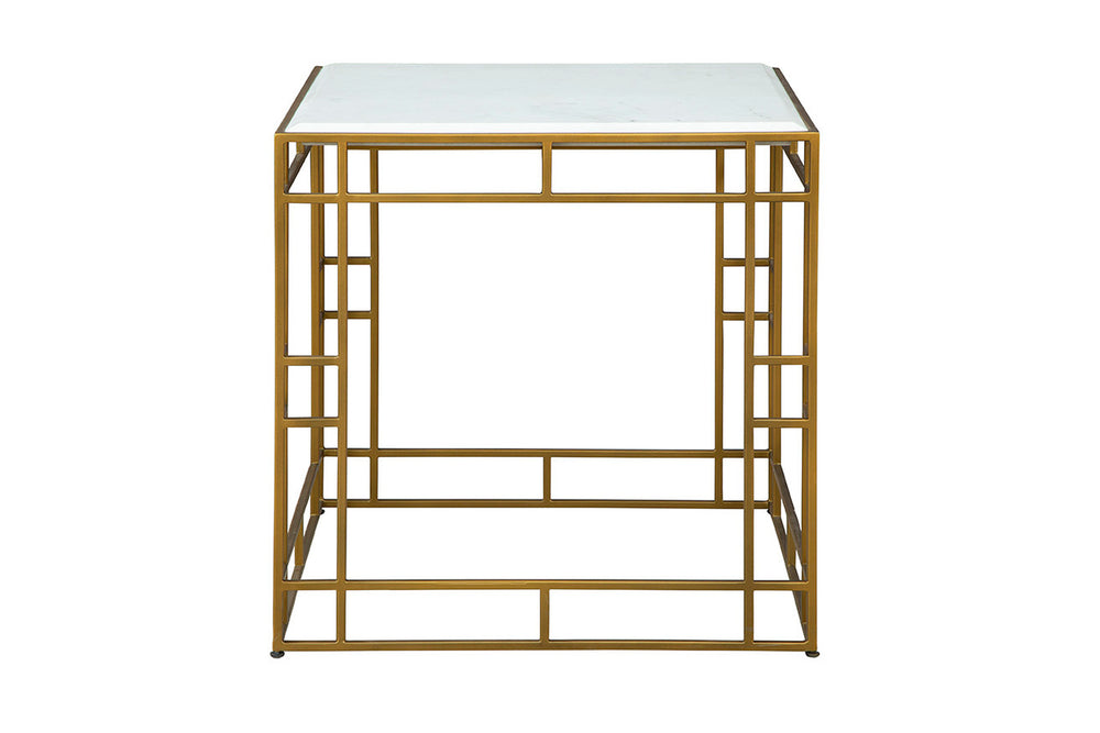 Gold Cubes Side Table