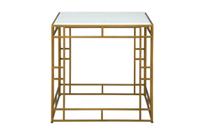 Gold Cubes Side Table