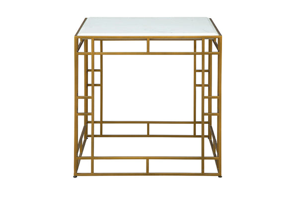 Gold Cubes Side Table