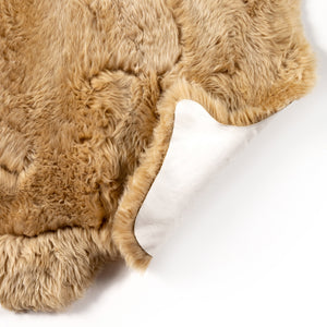 Lalo Lambskin Rug In Beige In 4.5x5.75