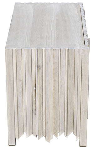 Desdemona 3 Drawer Chest, Bleached Elm