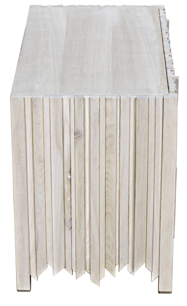 Desdemona 3 Drawer Chest, Bleached Elm