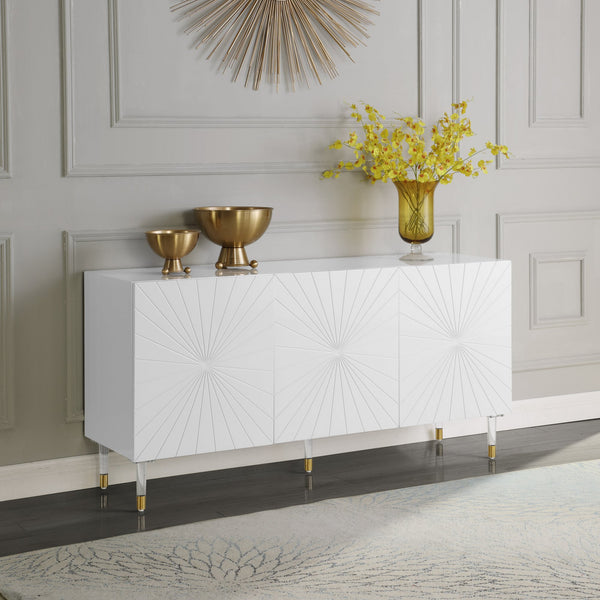 Darryl Sideboard/Buffet In White Lacquer