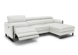 Kendal Premium Leather Sectional In Right hand Facing