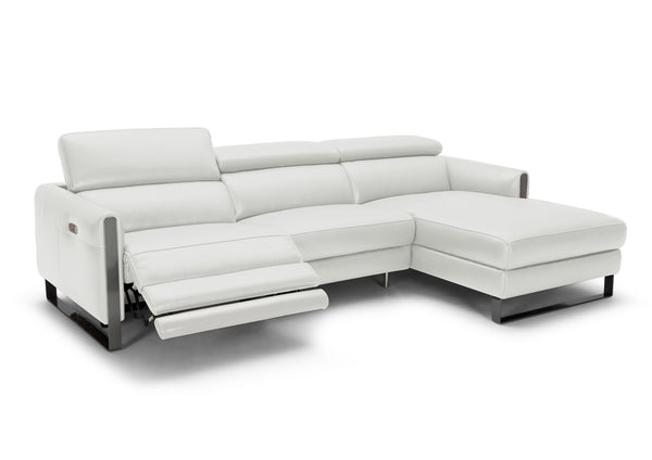 Kendal Premium Leather Sectional In Right hand Facing