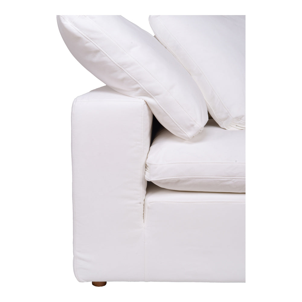Moe's Clay Corner Chair in Cream White