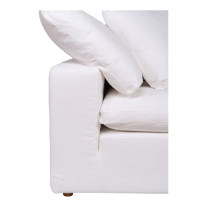 Moe's Clay Corner Chair in Cream White