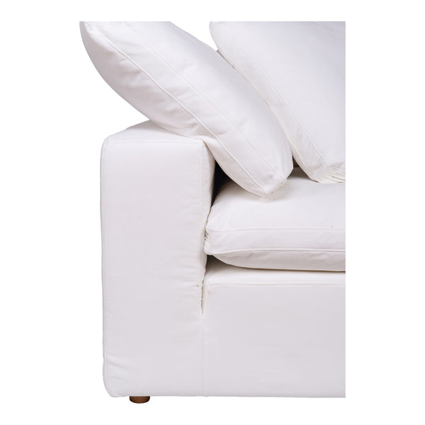 Moe's Clay Corner Chair in Cream White