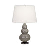 Smokey Taupe Small Triple Gourd Accent Lamp