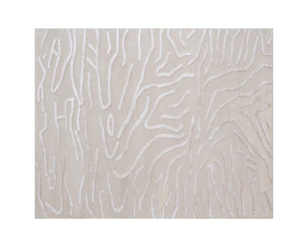 KENYA HAND-TUFTED RUG - BEIGE - 8' X 10'