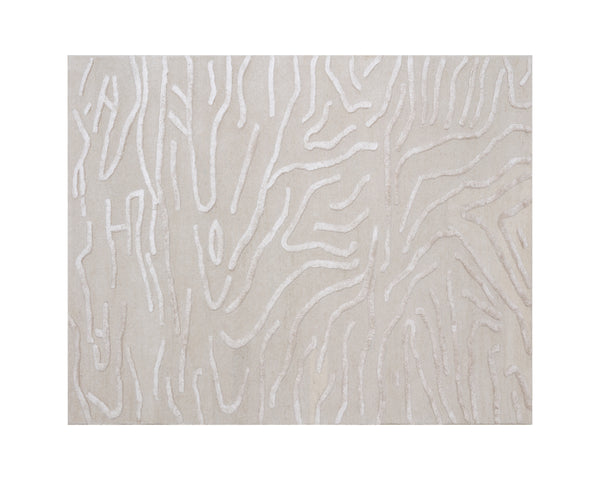 KENYA HAND-TUFTED RUG - BEIGE - 8' X 10'