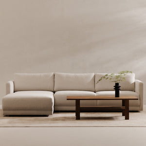 Moe's Bryn Sectional Left Oyster Beige