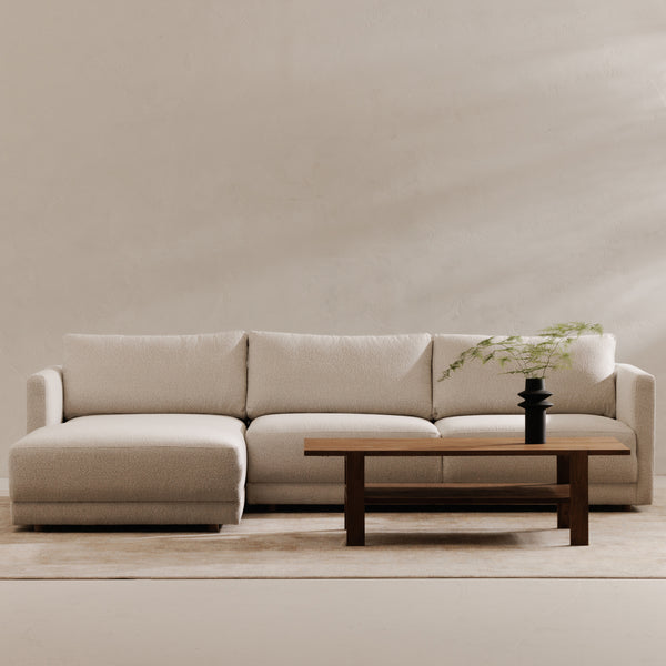 Moe's Bryn Sectional Left Oyster Beige